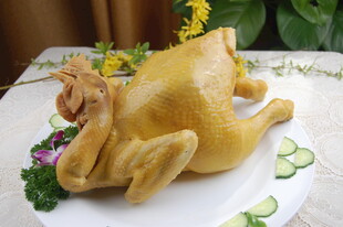 美味烤鸡摆盘精致