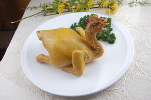 美味烤鸡摆盘精致