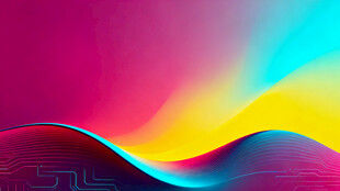 绚丽多彩的波浪形抽象背景图片