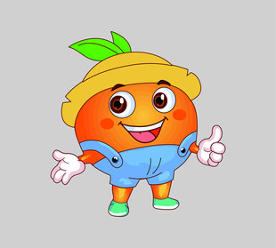 可爱橙子卡通形象