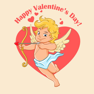 情人节丘比特插画