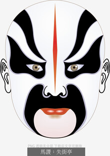 京剧戏曲人物脸谱