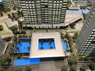 高层住宅中的庭院景观