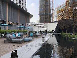 都市户外休闲水景空间