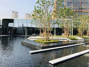 现代水景庭院景观设计