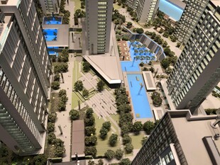 俯瞰现代高层住宅景观