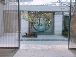 现代简约玻璃入户门设计