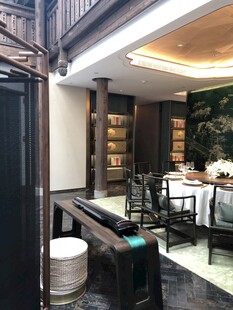 中式雅致茶室室内景致