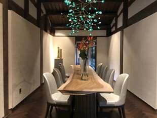 中式雅致餐厅室内场景