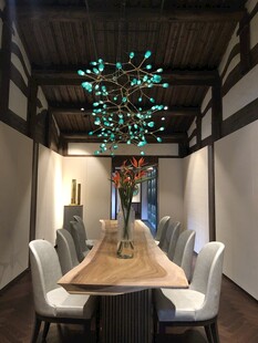 中式雅致餐厅室内场景