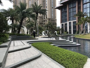 现代都市精致景观庭院