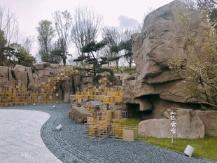 园林景观中的假山与绿植