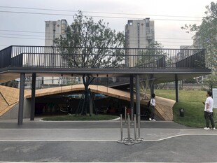 现代风格户外景观亭