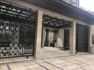 现代风格建筑入口景观