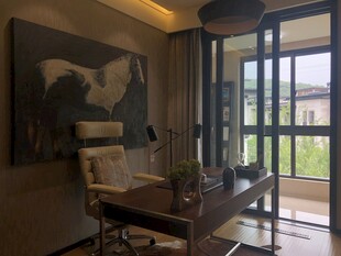 现代简约风客厅休闲一角