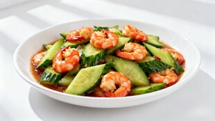 虾仁炒黄瓜