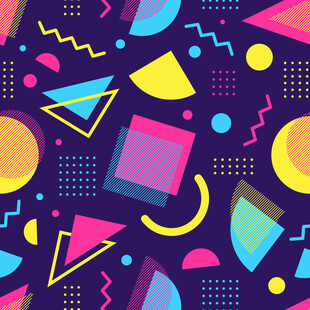 多彩几何图案背景设计