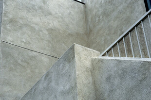 混凝土楼梯局部特写