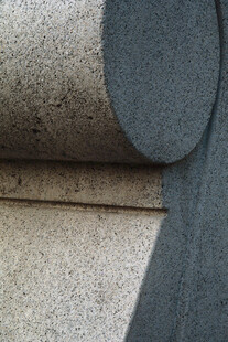 灰色毛毡卷材特写