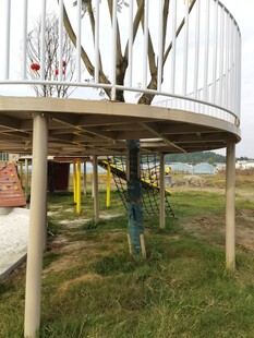 户外木质观景平台设施