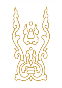 金色传统花纹图案设计