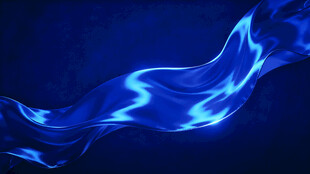 蓝色动感火焰波浪背景