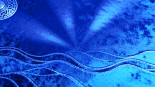 梦幻蓝色抽象线条背景图