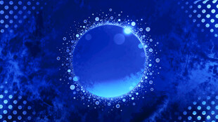 蓝色梦幻圆形粒子背景