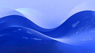 蓝色波浪抽象背景图