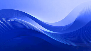 蓝色动感波浪背景图