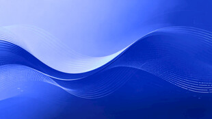 蓝色动感波浪背景图