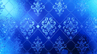蓝色花纹背景图案
