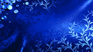 蓝色梦幻花卉纹理背景