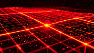 红色激光网格图案