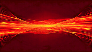 红色炫光动感线条背景