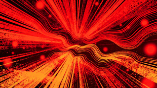 炫彩放射状抽象光影图案