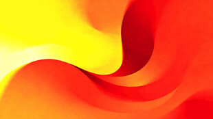 绚丽红黄渐变流动抽象图案
