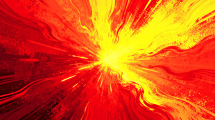 炫彩火焰放射状抽象画面