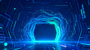 未来感科技隧道场景