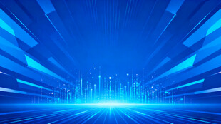 蓝色科技感光线背景画面