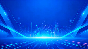 蓝色科技感未来空间背景