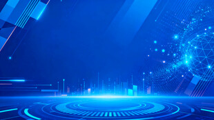 科技感蓝色虚拟场景背景