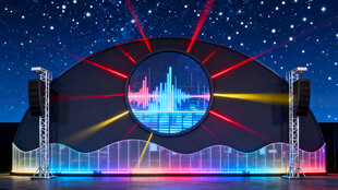 梦幻舞台夜景灯光秀