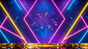 炫彩霓虹舞台灯光效果