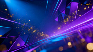 炫彩科技风舞台背景效果