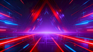 炫彩霓虹光线科幻背景