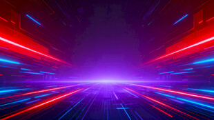 炫彩霓虹光线科幻背景