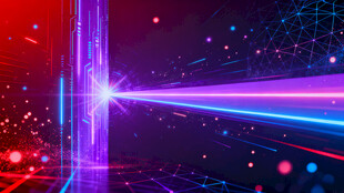 炫彩科技光束背景图