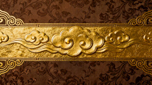 金色雕花装饰条