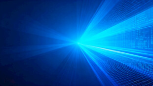 蓝色炫光科技感光线背景